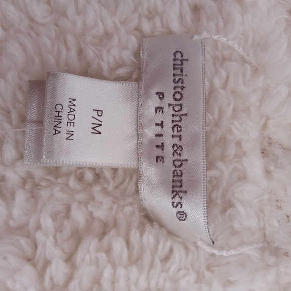 Christopher & Banks REVERSIBLE VEST P/M IVORY NWT - Picture 10 of 14